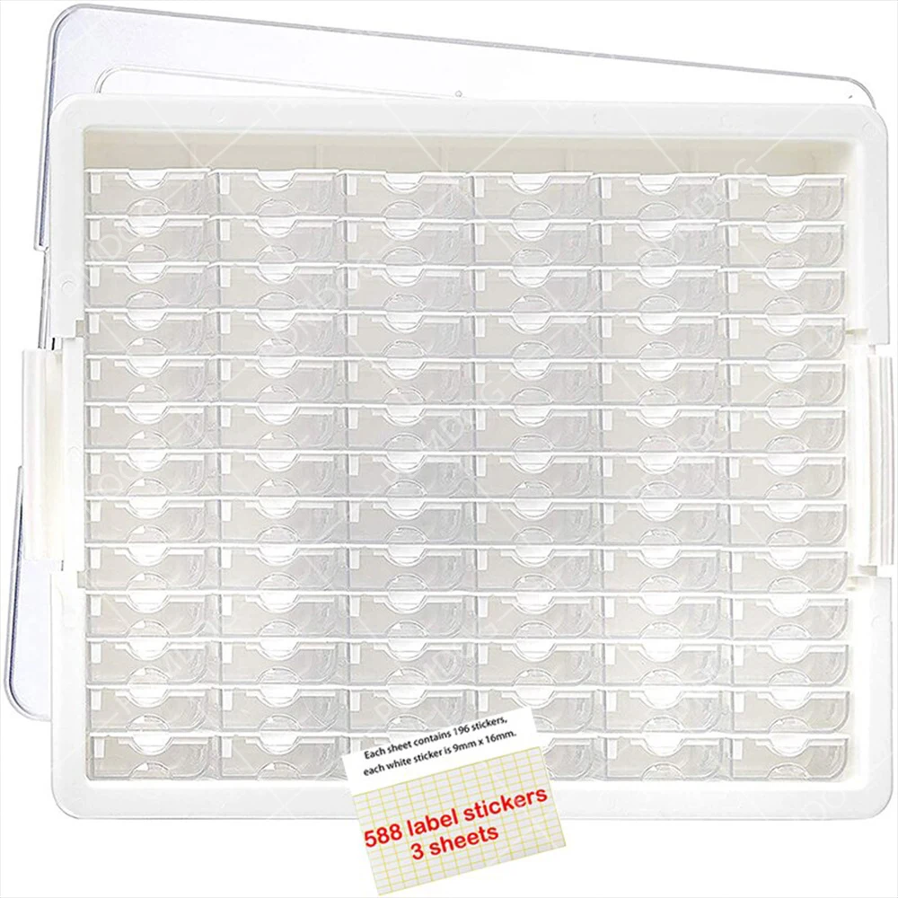 78/50/42 Grids Diamond Painting Mosaic Tool Accessories Jewelry Embroidery  Transparent Storage Box Elizabeth Ward Bead Storage - AliExpress