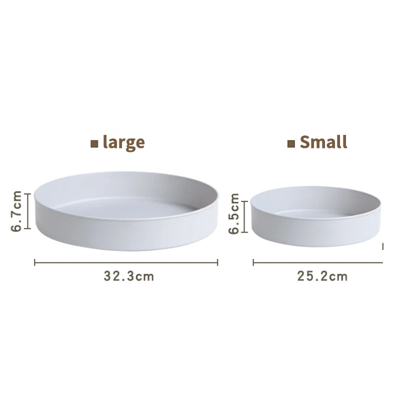 Non-Skid Pantry Lazy Susan Cabinet Kitchen Spice Storage Organizer Rotating Spice Rack of 360 Degree Spinning Tray Storage Plate
