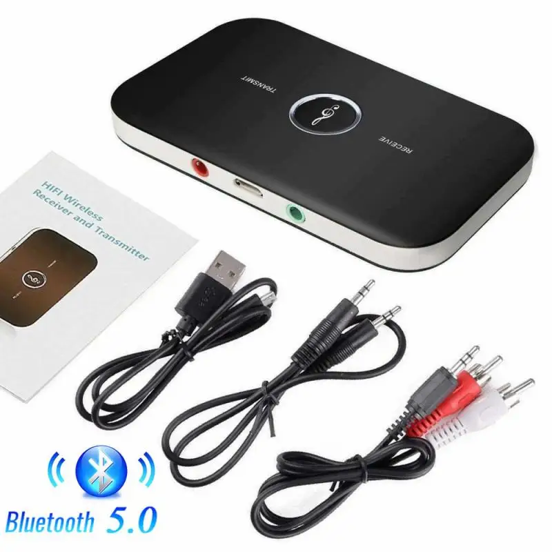 Bluetooth-совместимый аудиоприемник 5 0 3 мм AUX USB стерео музыкальный адаптер Dongle для ПК