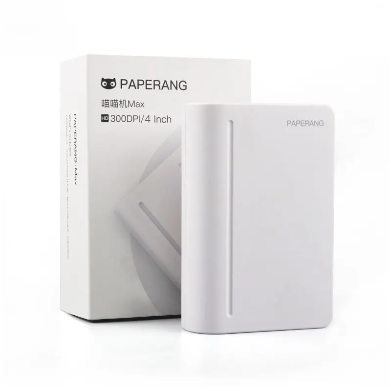 Портативный термопринтер Paperang MAX 112 мм Bluetooth мини Карманный фотопринтер для