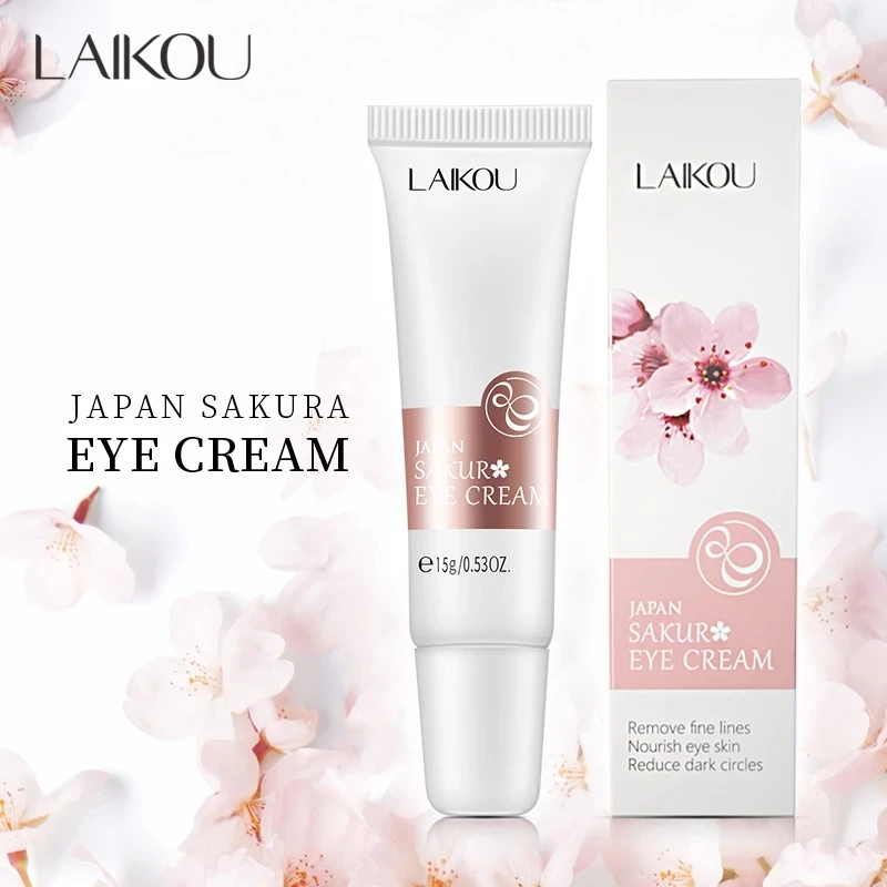 

LAIKOU Eye Cream Sakura Serum Anti-Wrinkle Anti-Age Remove Dark Circles Eye Care Against Puffiness And Bags Hydrate Eye Cream