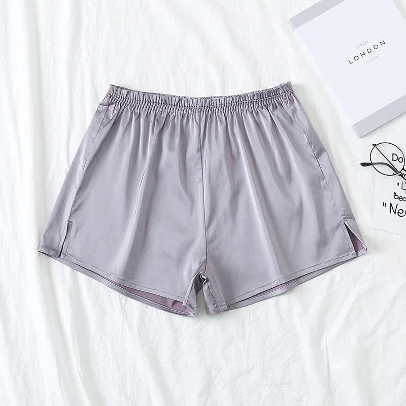 Женские леггинсы для тренировок, короткие, имитация шелка, модные, дышащие, комфортные, одноцветные, женские джеггинсы, femme, леггинсы - Цвет: gray