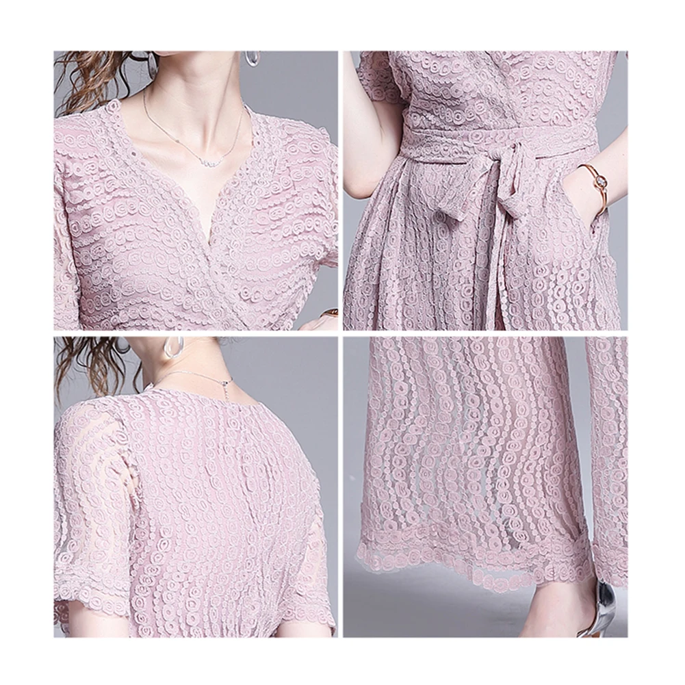 Новые модные женские элегантные комбинезоны с коротким рукавом и широкими штанинами, женские летние комбинезоны с поясом, офисные женские комбинезоны, модные женские Комбинезоны