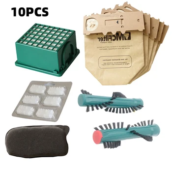 

10x Roller Brush Filter Carbon Filter For VORWERK KOBOLD VK130 VK131 FP130 FP131 1*Carbon Bags 2* Roller Brush 1* Filter Etc.