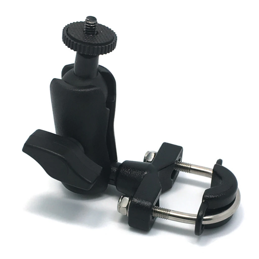 Motorcycle Review Mirror Camera U Bolt Mount & Double Socket Standard Arm