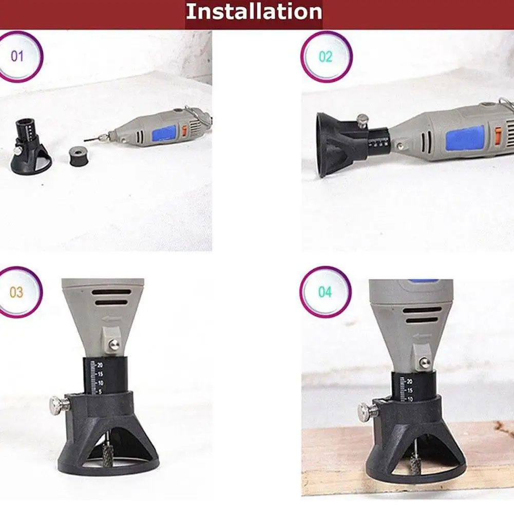 MeterMall Dremel роторный многофункциональный инструмент режущая направляющая HSS маршрутизатор сверла набор вложения комплект