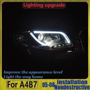 

LED Head Lamps Headlight Front Assembly LED Head Light For Audi A4 B7 2005-2008 LED head lamp 2005 2006 2007 2008 Year