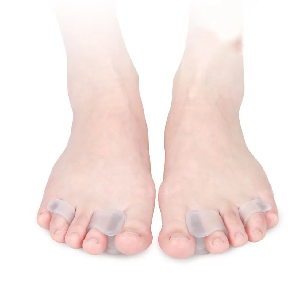 1 Pair Toe Separator Hallux Valgus Corrector Orthotics Feet Bone Thumb Adjuster Orthopedic Adjuster Big Toe Separator