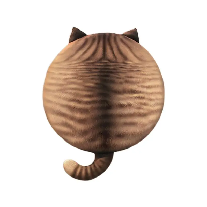Креативное моделирование Kitty Cat 3D цифровая печать подушка для сиденья круглая мягкая пена памяти мультфильм плюшевый диван Подушка для стула подарок