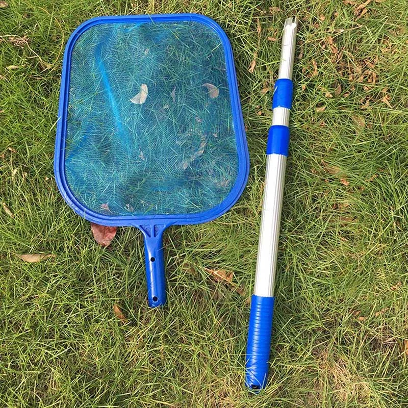 Скиммер для очистки листьев бассейна с съемным телескопическим полюсом, инструменты для очистки бассейна JS23
