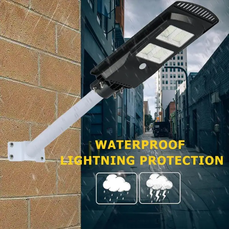 Солнечный настенный светильник 192/384/576LED радар индукционный уличный фонарь с уважением окружающей среды для переработки