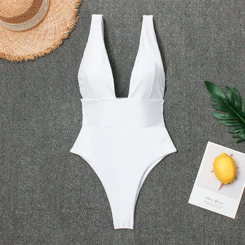

2020 Sexy Swimsuit Women Swimwear One Piece Bodysuit Push Up Monokini Halter Cross Bathing Suits Swim Suit Wear Female Beachwear
