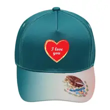 Унисекс I Love You бейсболки хлопчатобумажная ткань регулируемые мексиканские элементы уличные шапки зеленый