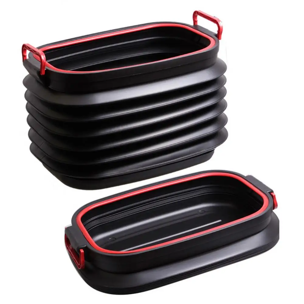 Car Trash Can Folding 37L Large Capicity Storage Box Bucket Organziser for Car Outdoor Fishing Buckets Garbage Holder