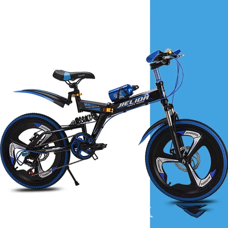 Folding bike mountain bike 20 inch disc brake damping variable speed middle bike
