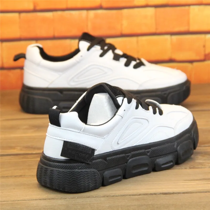 

Cross Women's Shoes Casual Female Sneakers All-Match Wedge Basket 2020 Round Toe Clogs Platform Modis Sports New Small Creepers