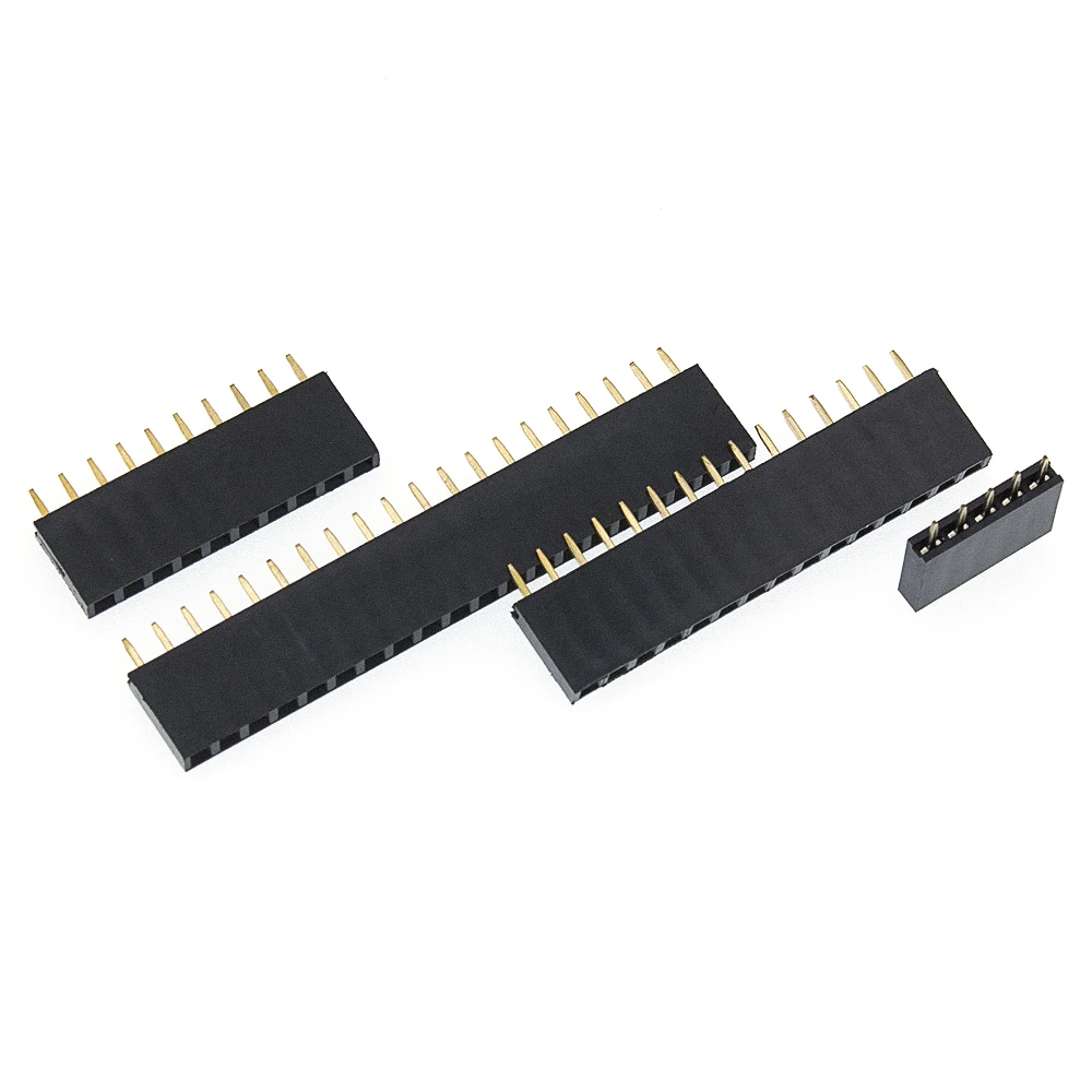 10 шт. 2,54 мм 40 Pin страйт женский одной строки заголовка Pin полосы PCB разъем
