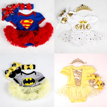 

Christmas Baby Costumes Romper Dress Super Batman Cosplay Party Outfit Bebes Jumpsuit Newborn Baby Girls Clothes Infant Clothing