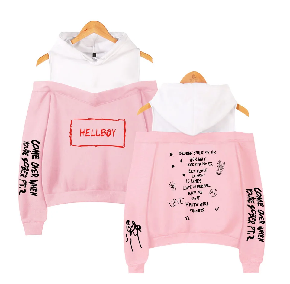 Весна и осень стиль Горячая Распродажа Lil Peep House Tyrell · Pip Singer сопутствующие товары трендовая Повседневная Толстовка с открытыми плечами