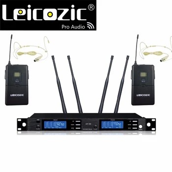 

Leicozic microfono lavalier mic atx200 wireless microphone microfoon inalambricos true diversity profissional mike wireless