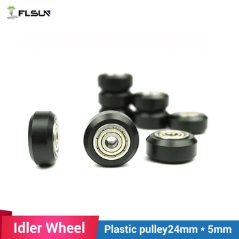 

10 pcs/lot Delta Kossel 3d printer Plastic Pulley 21.5mm OD*5mm ID For 3d Printer Parts