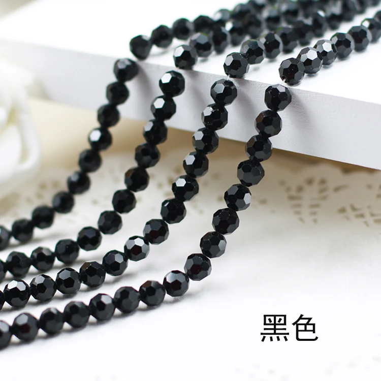 

5000 AAA+ Black color Crystal Glass Round ball beads DIY Jewelry Accessories. 4mm,6mm,8mm 10mm Free Shipping!