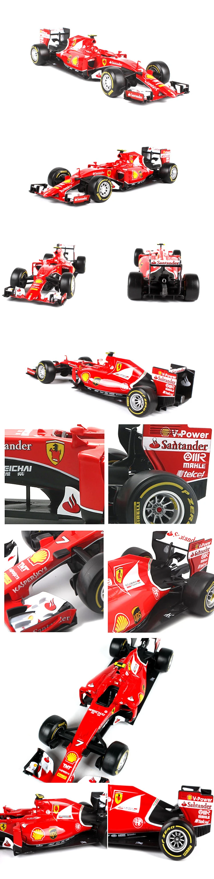 1:24 сплав автомобиль игрушка F1 SF15-T литые игрушечные модели детские игрушки модель машина новая детская