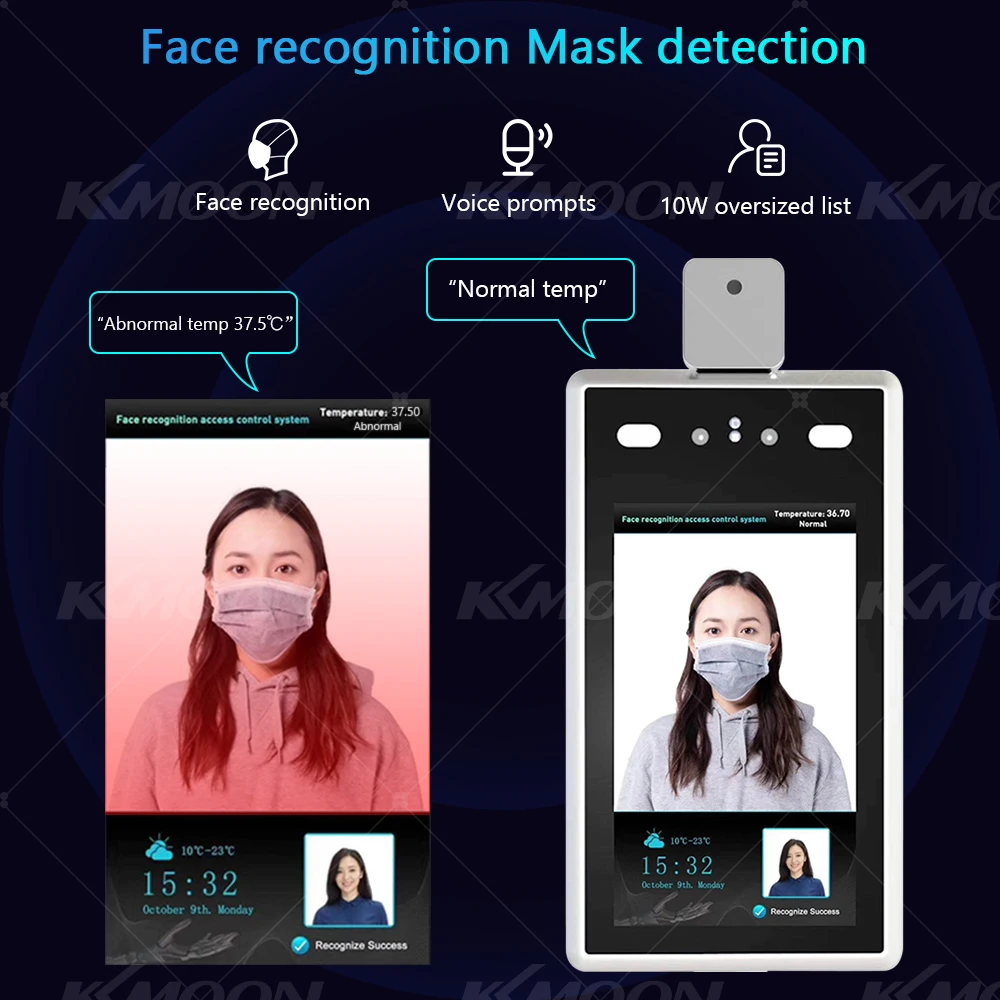 

Non-Contact Face Recognition Temperature Measurement System Infrared Thermometer For Entrance Exit of Office Industry Station
