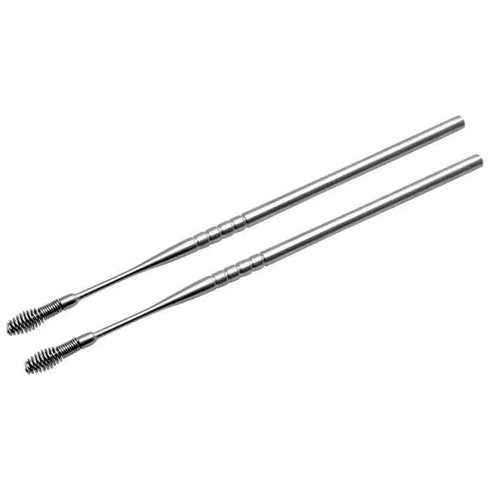 2pcs 1-5 шт длинные серьги из нержавеющей стали, Чистый инструмент с пружинной головкой, портативный набор для маникюра, аварийный набор для ушей - Цвет: 2pcs