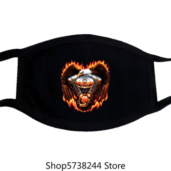 

T Mask Royalblau Vintage Hd Biker&Oldschoolmotiv M-Xxl Modell Flaming Wuxianjie