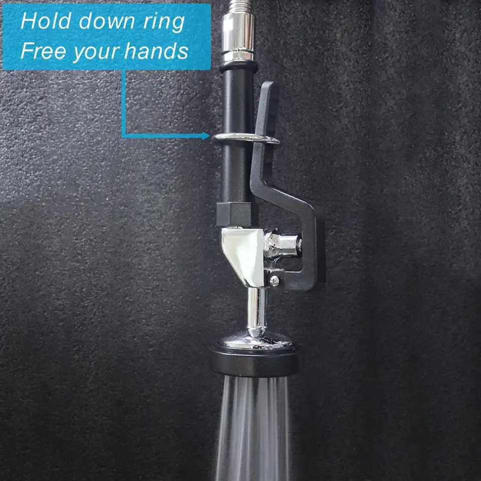 8 Inch Center Commercial Faucet With Sprayer 47 Height Wall