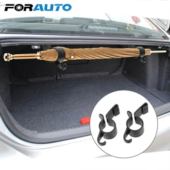 

FORAUTO 2pcs Umbrella Holder Clip Hooks Auto Trunk Organizer Car Rear Trunk Mounting Bracket Towel Hook Umbrella Hanging Clamp