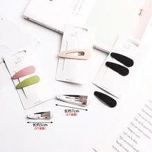 Корейский стиль резиновая краска заколки капли воды тусклый лак BB клип детская сторона клип блеск милый зажим аксессуары для волос он