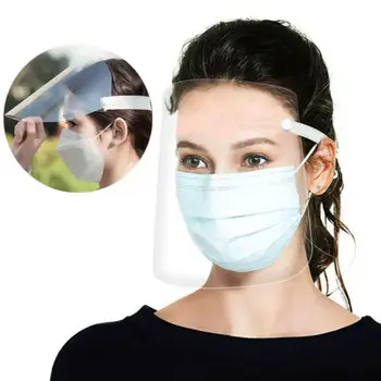 

HOT Transparent Adjustable Full Face Shield Flip Up Visor Eye Protection Mask Safety Work Guard Plastic Anti-fog Protective Mask