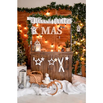 

Photography Backdrop X Mas Winter Party Background Vinly Cloth Wall Decor Baby Birthday Party 3x5ft
