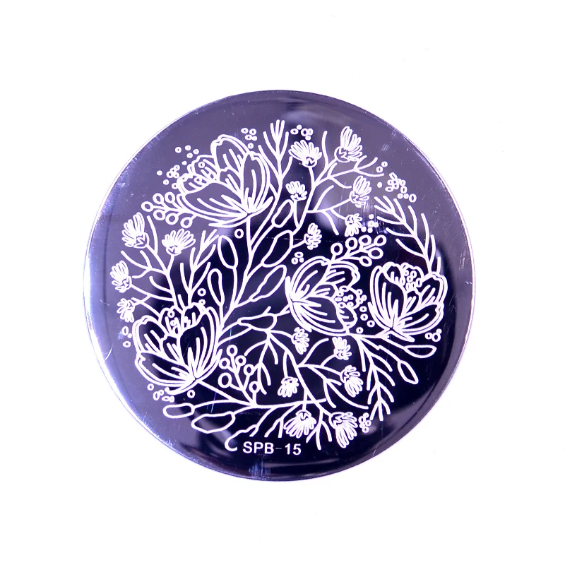 YZWLE 1 PC Nail Art Stamp Nail Stamping Template Flower Geometry Animals DIY Nail Designs Manicure Image Plate Stencil