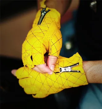 

Half motorcycle gloves Sheepskin finger road driving gloves outdoor unisex bike gloves locomotive motorcycle gloves