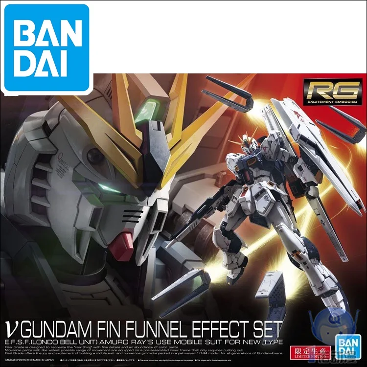 Gundam Модель RG 1/144 RX 93 V GUNDAM Amuro Ray CCA комплект с эффектом панцири Unchained мобильный костюм детские игрушки