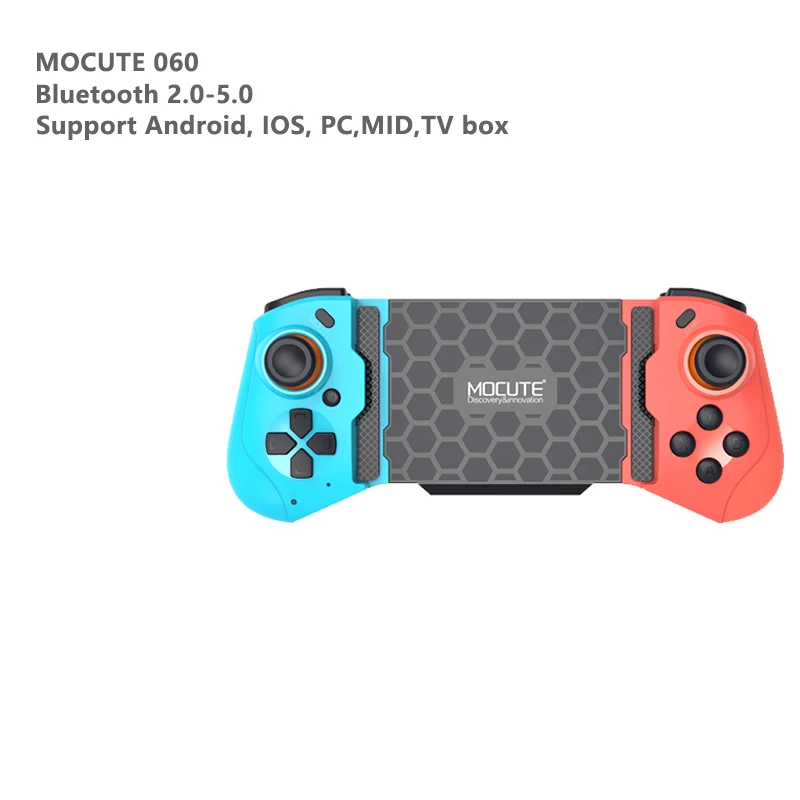 Mocute Gamepad 060 PUBG Controller For Cellphone Ios Android Wireless Bluetooth-compatible Telescopic Joysticks For Mobile Phone 