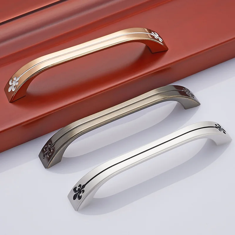 

European Style Handle Modern Minimalist Wardrobe Handle Drawer Cabinet Door Handle European Style Furniture Surface Mounted Hand