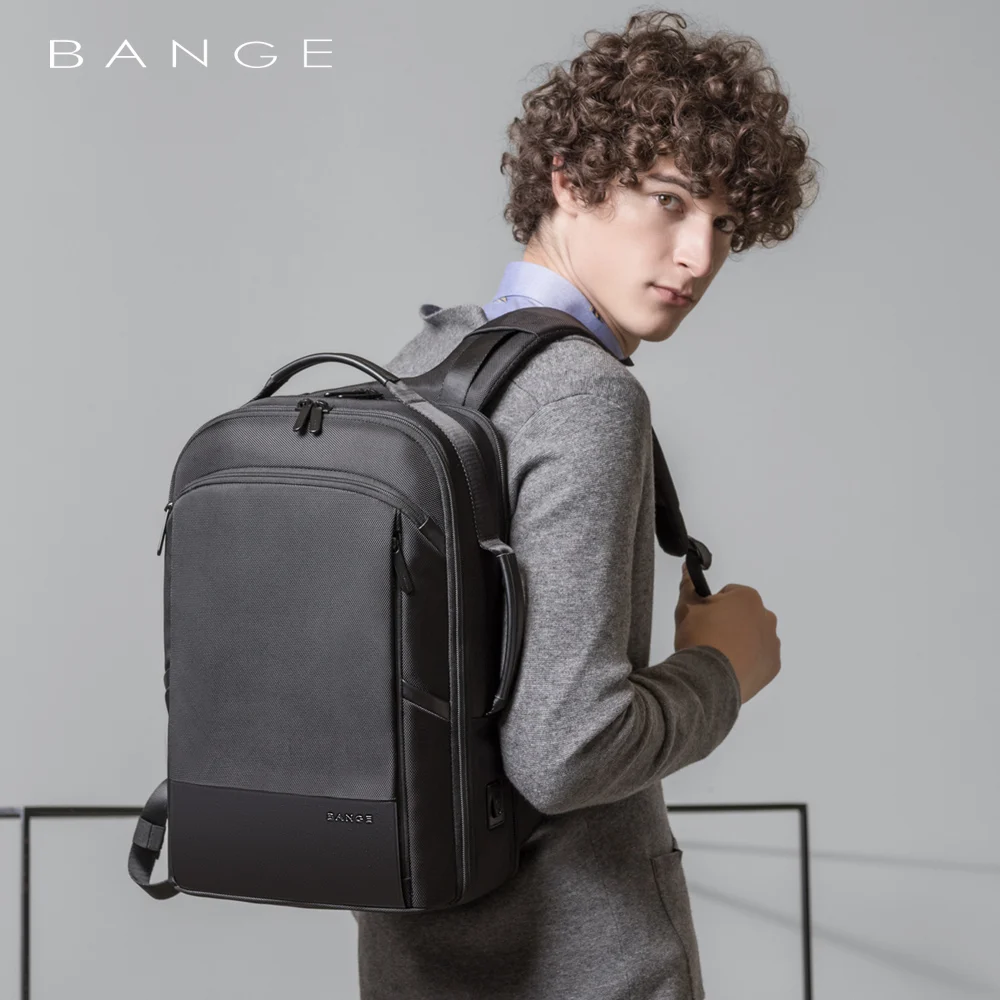 Bange-mochila para ordenador portátil de 15,6 pulgadas para hombre y mujer, morral antirrobo con carga USB externa, resistente al agua, para - AliExpress Maletas