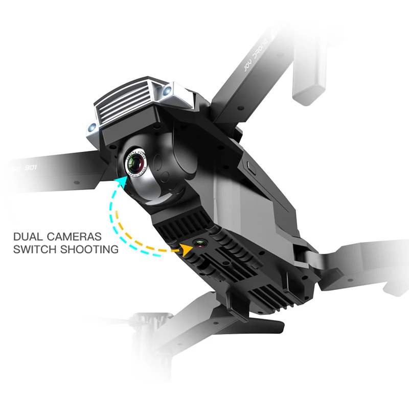 SG901 Profissional, беспилотные летательные аппараты с двойной Камера 1080P 4K HD, Wi-Fi FPV Широкий формат оптического потока RC Quadcopter Вертолет игрушка SG106 E502S