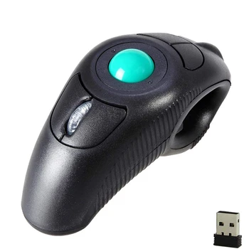 

2.4G Wireless Air Mouse Ergonomic Trackball Handheld Finger USB Mouse USB Optical Trackball Mice for PC Laptop