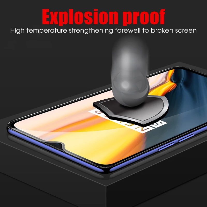 2 шт 9D закаленное стекло для Oneplus 7 1+ 7 6 6T Защита экрана для One Plus 7 Oneplus7 7T 1+ 6 6 6T полная изогнутая пленка