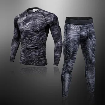 

Men's Compression And Quick-Drying Sports Thermal Underwear, Running Fitness Training Tights Gym Suit Men's Clothing