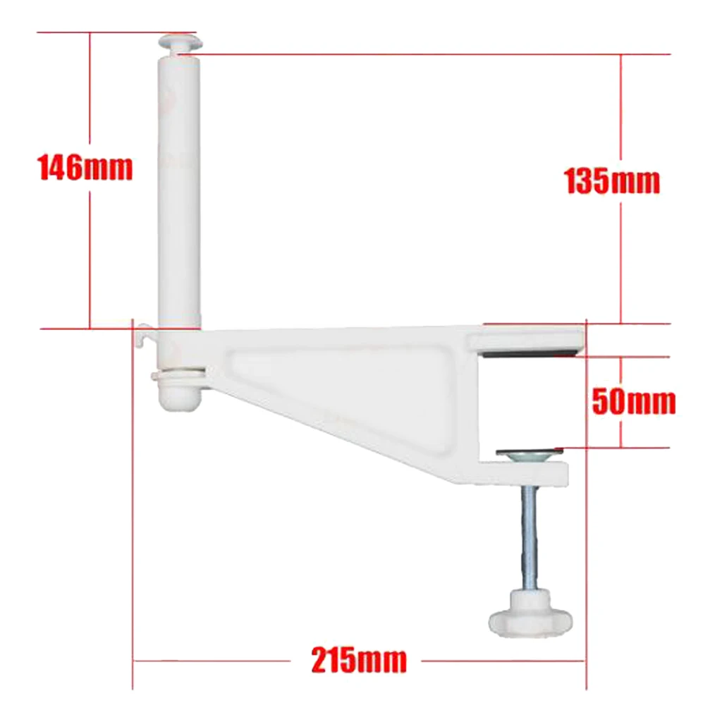 White Table Tennis Net Post Clamp- Durable and Lightweight Plastic(1 Piece