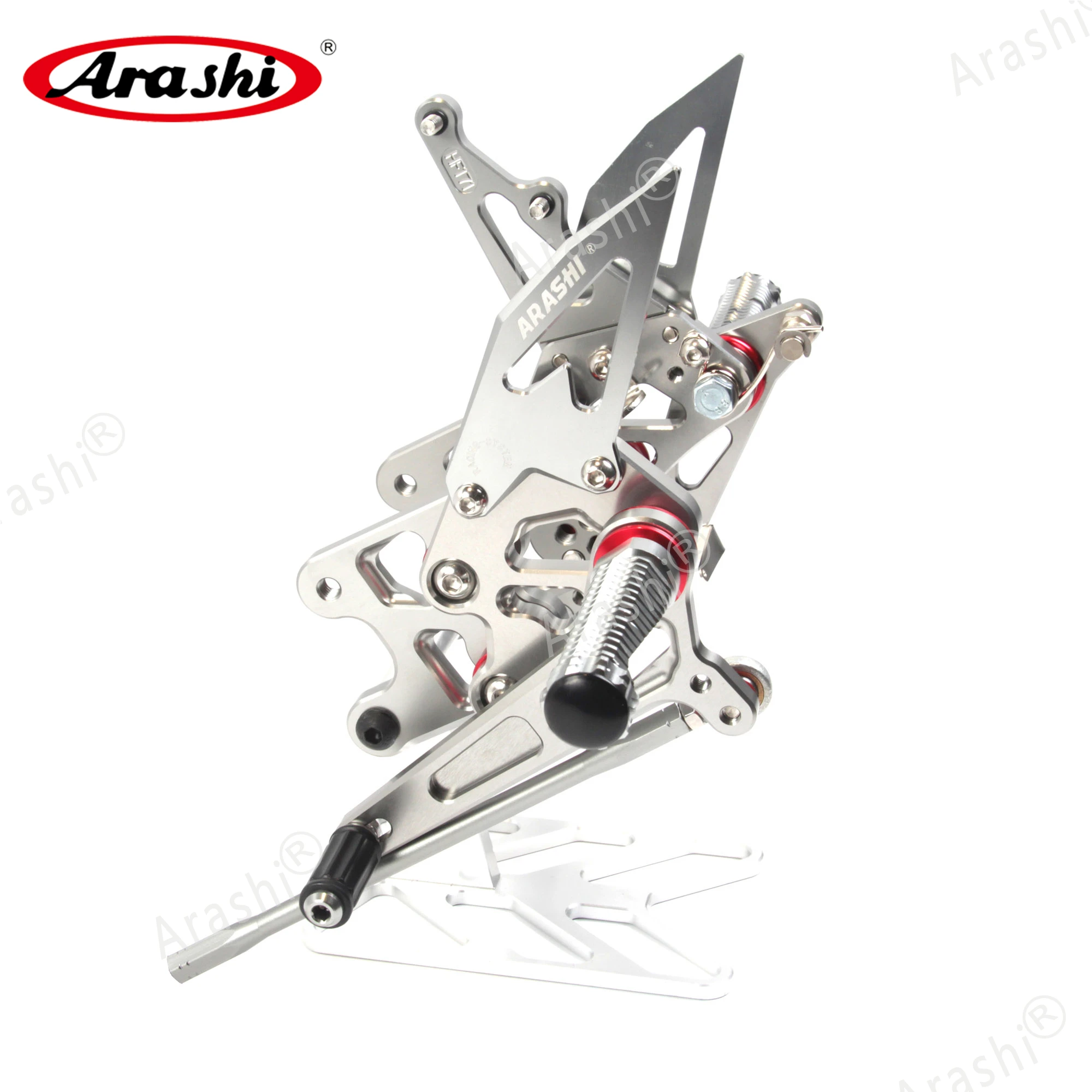 Араши GSXR 1000 Rider Rearset Регулируемые подножки для SUZUKI GSXR1000 GSX-R 1000 2007 2008 мотоцикла с ЧПУ Алюминий