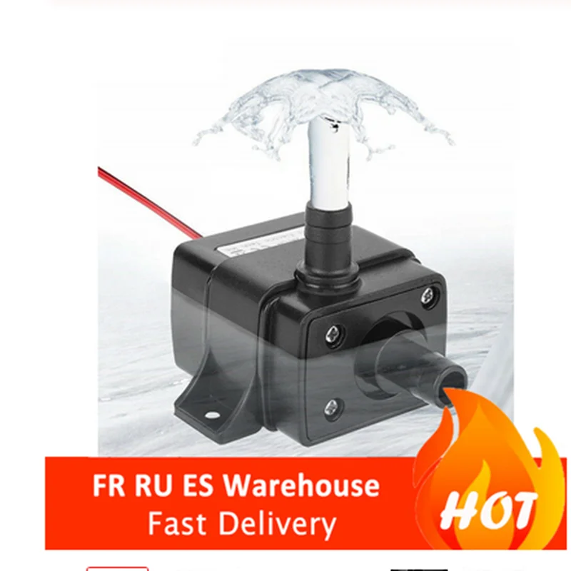 

Ultra Quiet Flow Rate Waterproof Pump Brushless Motor Submersible Pool Water Pump Solar RF/USB