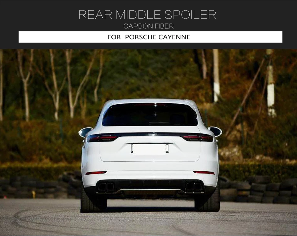 Задний спойлер багажника из углеродного волокна для Porsche Caynne-, не для купе
