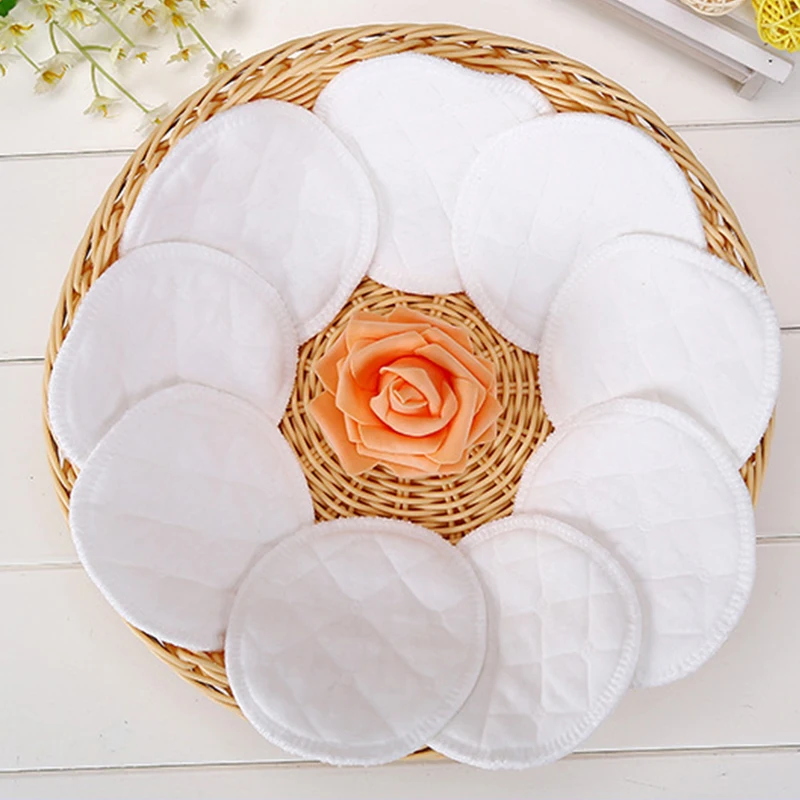 

10Pcs/set Baby Feeding Breast Pads Cotton Thin Breathable Washable Reusable Anti-overflow Milk Overflow Maternity Nursing Pads